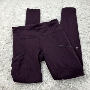 Lululemon Fresh Tracks Tight Black Cherry